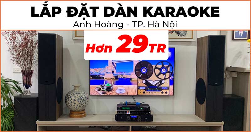 Lắp đặt Dàn karaoke cực hay trị giá hơn 29 triệu đồng cho anh Hoàng ở Quận Hà Đông, Hà Nội (Paramax D88 Limited, JKAudio H4400, NEKO DK1000, JKAudio B3 Plus)