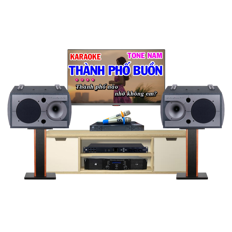 Dàn karaoke gia đình HK67 (Wharfedale 3190, JKAudio H2400, X6000 Plus, B5 Plus)