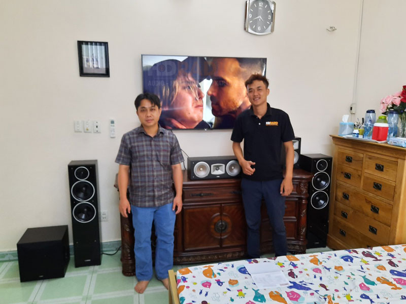 Lắp dàn xem phim, nghe nhạc chất lượng cho anh KỲ ở Tân Phú