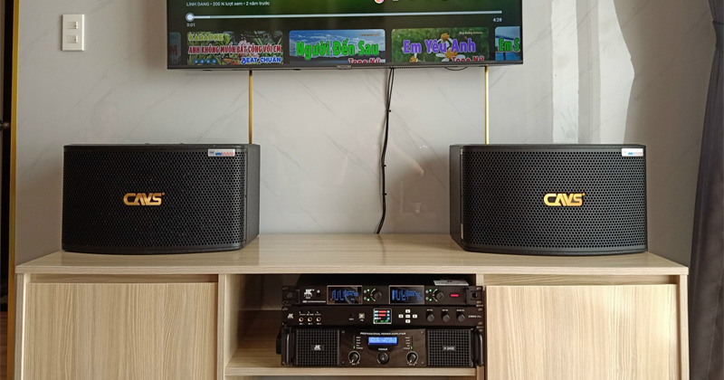 Lắp hệ thống dàn karaoke cao cấp giá gần 26 triệu đồng cho anh Hiếu ở Phường 16, Quận 8, Hồ Chí Minh (JKAudio K300, JKaudio H2400, JKAudio X6000 Plus, CAVS LF710)