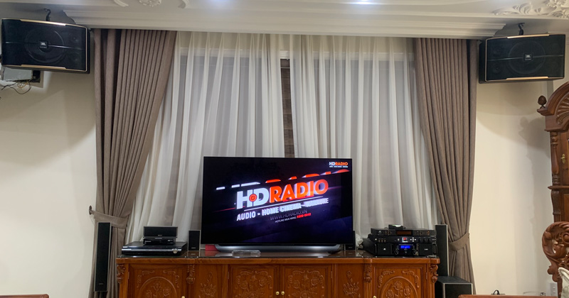 Lắp bộ dàn karaoke JBL HK31 cao cấp trị giá hơn 38 triệu đồng cho anh Năm ở Văn Quán, Hà Đông, Hà Nội (JK Audio H2600, JK Audio B5 Plus, X6000 Plus, JBL Pasion 12)