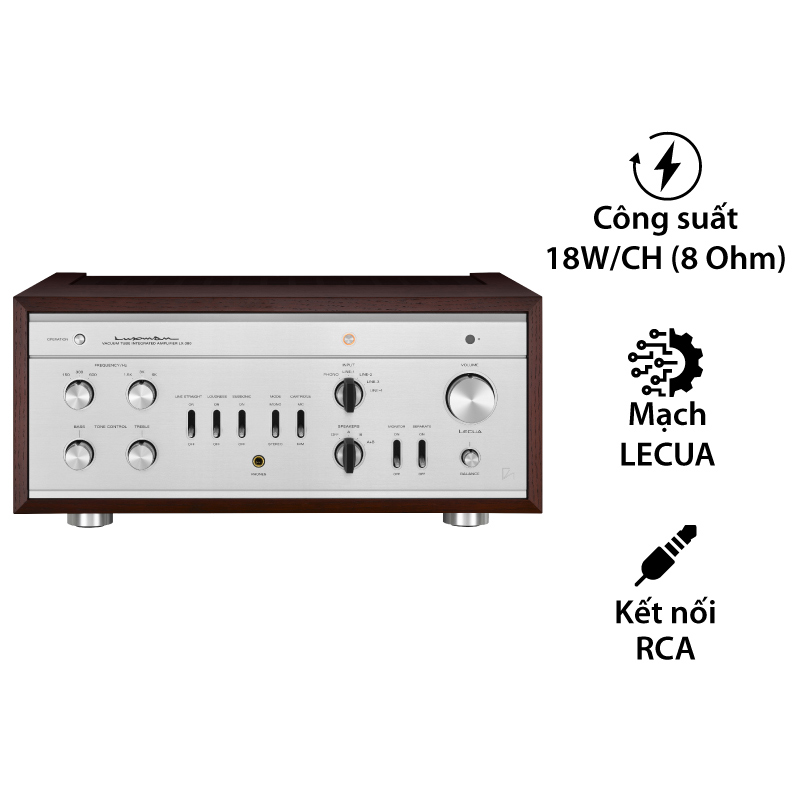 Amply Đèn Luxman LX380, 2 Kênh, 18W/CH ( 8 Ohm)