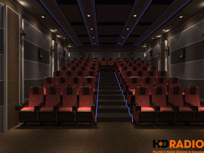 Thiết kế phòng chiếu phim kinh doanh 60 ghế