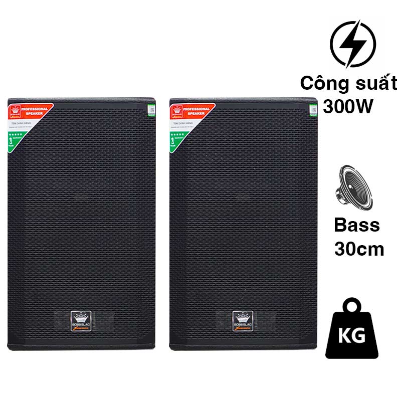 Loa BossElac SX12 Pro Plus, Bass 30 cm, 300W, 20Hz – 20KHz