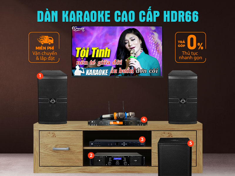 Dàn karaoke cao cấp HDR66