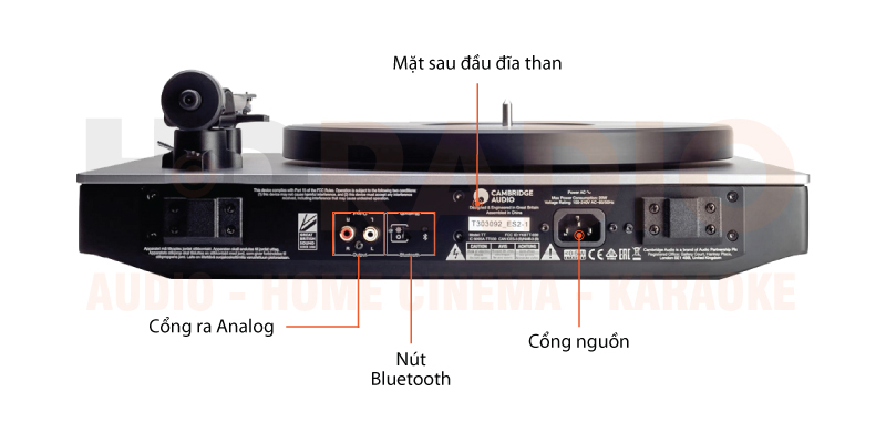 Chú thích đầu đĩa than Cambridge Audio Alva TT