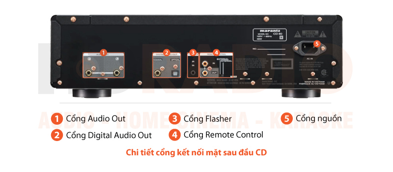 Chú thích đầu CD Marantz CD 60