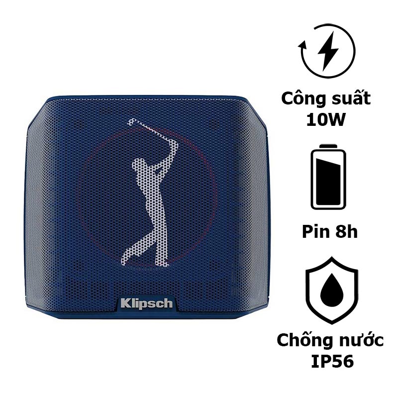 Loa Klipsch Groove PGA Tour, Công Suất 10W, Pin 8h, Chống Nước IP56, Bluetooth, AUX