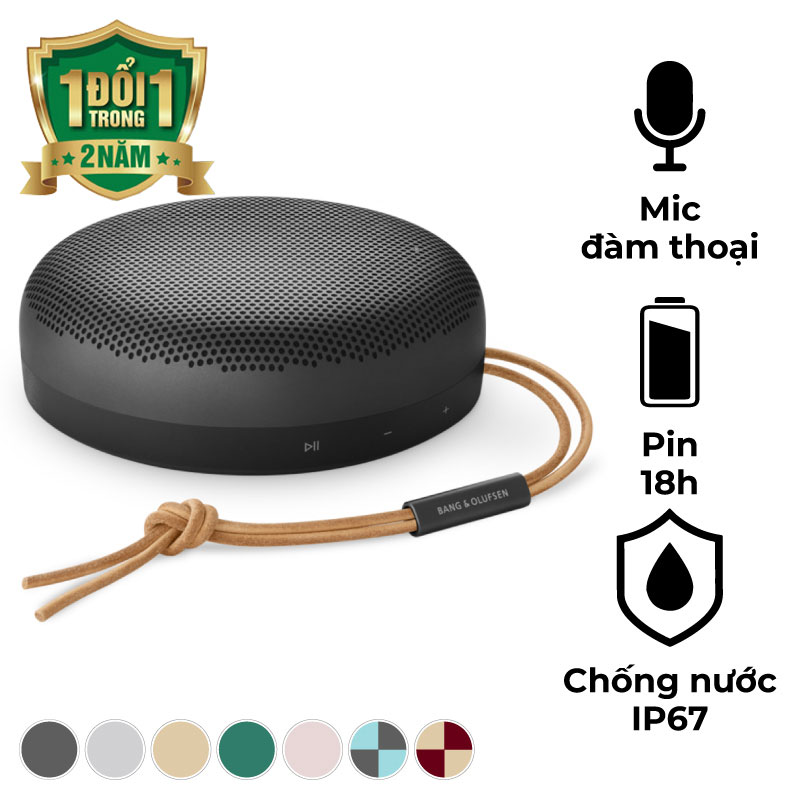 Loa B&O Beosound A1 2nd Gen, Pin 18h, Công Suất 60W, IP67, Bluetooth, Micro thoại, Điều khiển giọng nói qua Alexa