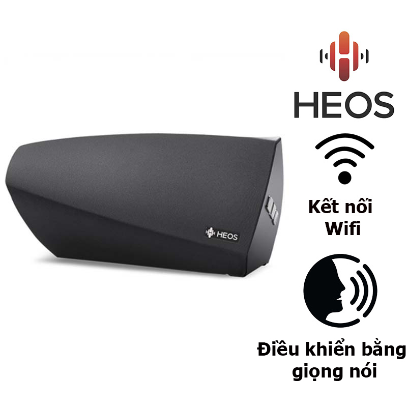 Loa Denon Heos 3 HS2, Kết nối đa phòng, Bluetooth, AUX, Wifi, HEOS