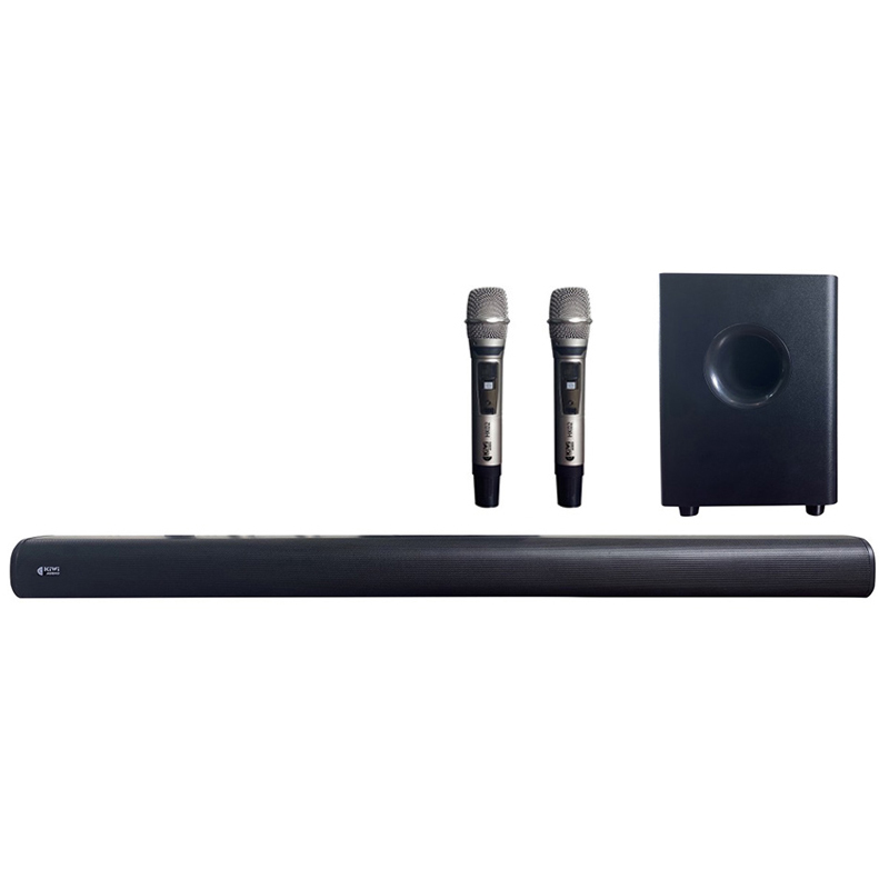 Loa Soundbar Karaoke Kiwi HK02, Kèm 2 Micro, 150W, Bluetooth 5.0, HDMI ARC