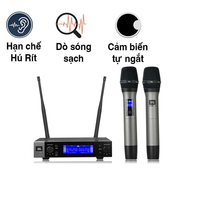 Micro JBL VM200, Cảm biến tự ngắt, Dò sóng sạch