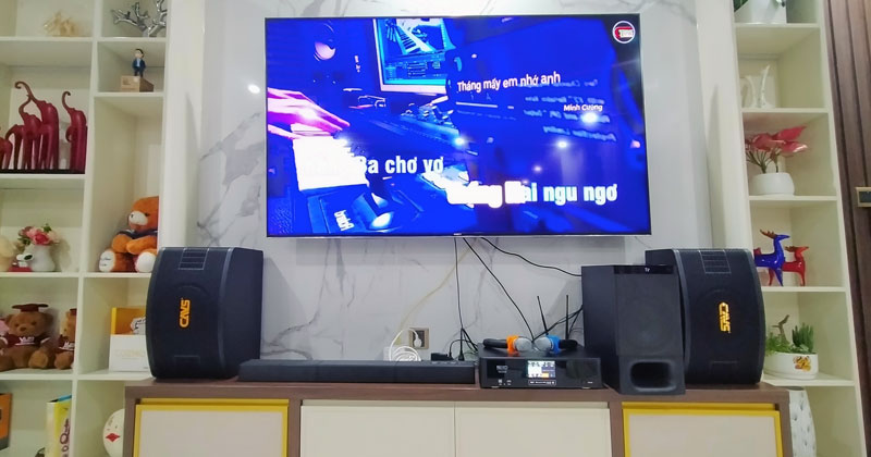Lắp dàn karaoke anh Nam ở Quận 2, Hồ Chí Minh (Loa CAVS LD710, Đẩy liền vang Neko AK3500)
