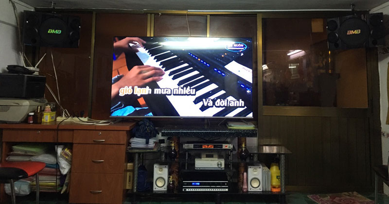 Lắp dàn karaoke cô Oanh ở Quận 5, Hồ chí Minh (BMB CSE 310II, Kiwi PD8000)