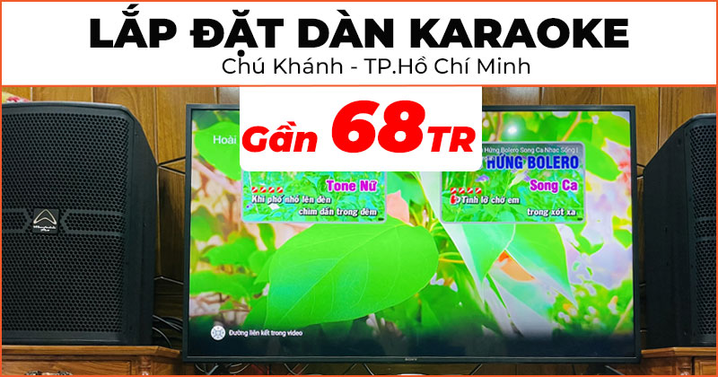 Lắp đặt dàn karaoke chất lượng trị giá gần 68 triệu đồng cho Chú Khánh ở Quận 7, TP.Hồ Chí Minh (Wharfedale Anglo X12A, Wharfedale CPD1600, JKAudio X9900 Pro, JKAudio B9)