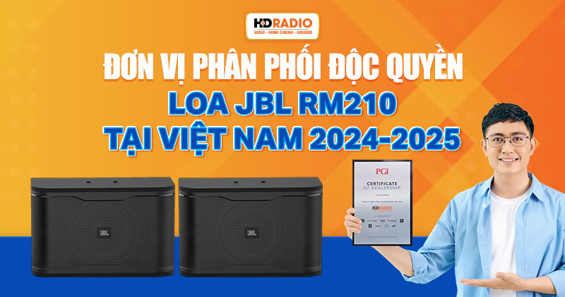 HDRADIO là đơn vị phân phối độc quyền Loa JBL RM210 tại Việt Nam 2024-2025