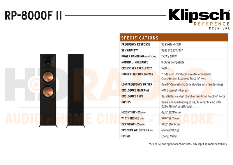 Loa Klipsch RP-8000F II