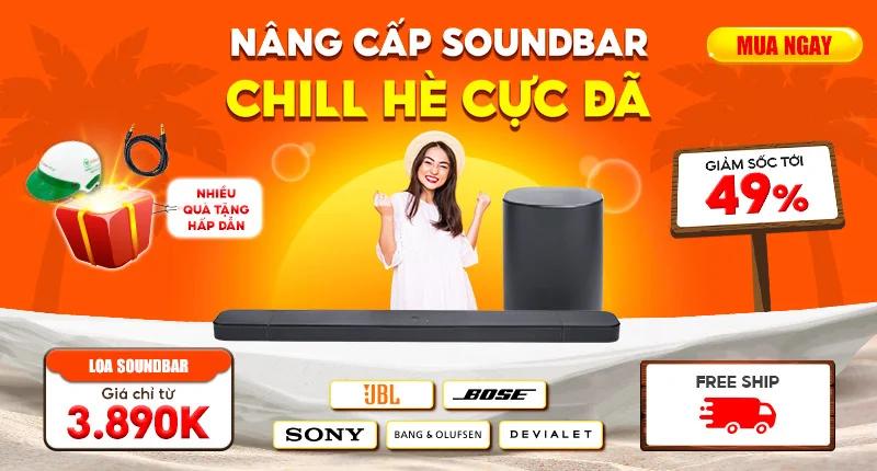 Sắm Loa Soundbar Chill Hè <br> Giá Giảm Tới 49%