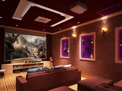 Thiết kế phòng chiếu phim khu biệt thự VinHomes