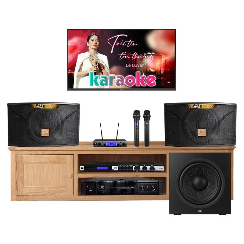 Dàn karaoke gia đình GD144 (JBL Ki112 Gold Edition, KX180A, VM300, Stage 220P, JKAudio D2600)