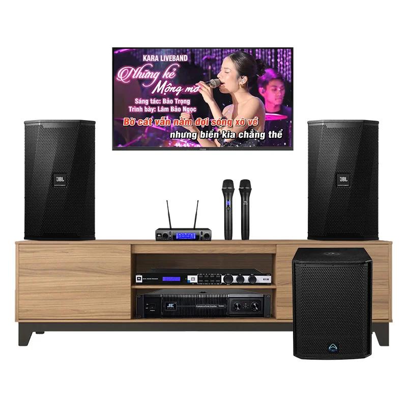 Dàn karaoke gia đình KH92 (JBL KPS2, KX180A, VM300, Wharfedale AX15B, JK Audio D2800)