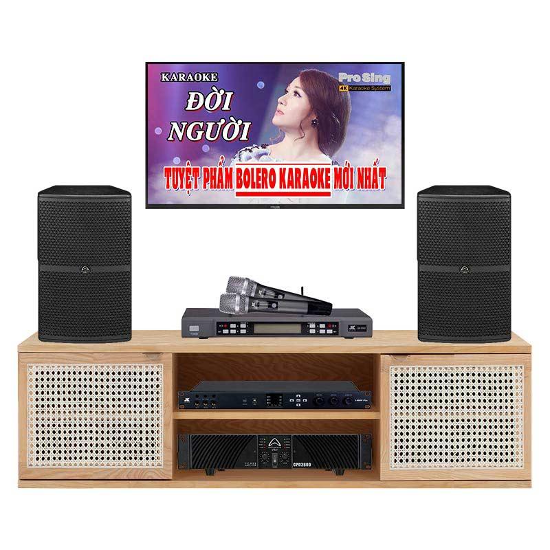 Dàn karaoke gia đình KHD25 (Wharfedale WH12, CPD2600, JKaudio X6000 Plus, B5 Pro)