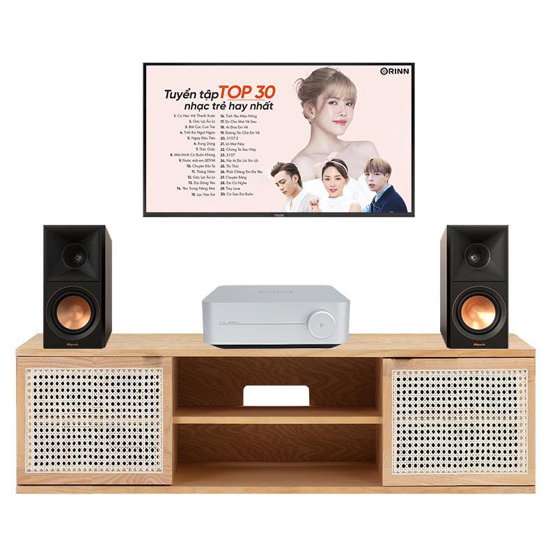Dàn nghe nhạc mini GT50 (WiiM Amp, Klipsch RP-500M II)