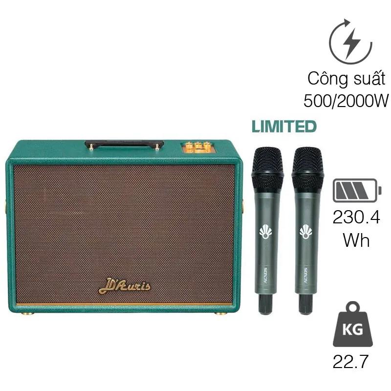 Loa Acnos DAuris 500, Bass 25cm, Công suất 500W, Bluetooth 5.0, OTG (USB-C)