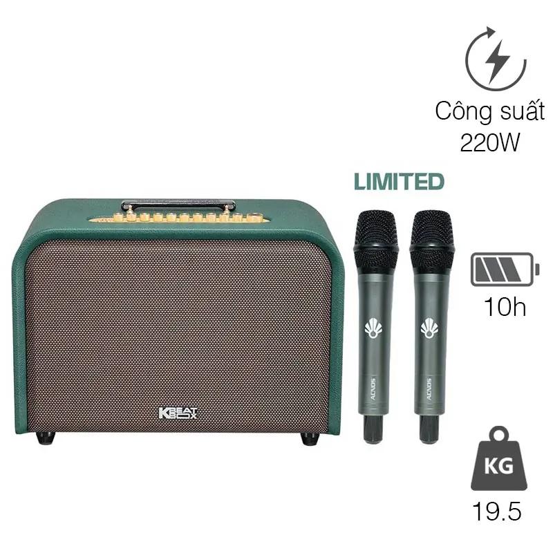 Loa Acnos Harmony V26, 220W, 2 DSP Mới, Bass 25cm, Pin 10 giờ, Đi kèm 2 micro