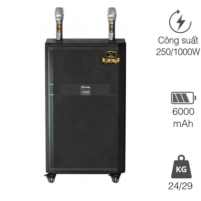 Loa Arirang MK1 New, Bass 40cm, Công suất RMS 250W, Kèm 2 micro UHF