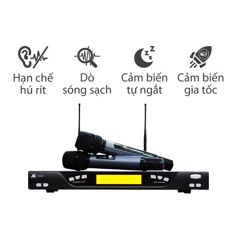 Micro JKaudio K800, Cảm biết gia tốc, Cảm biến tự ngắt, Dò sóng sạch