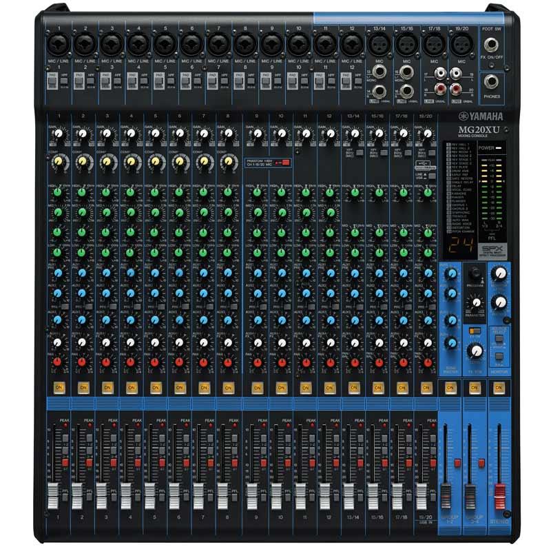 Bàn Mixer Yamaha MG20XU, 20 Kênh, Analog