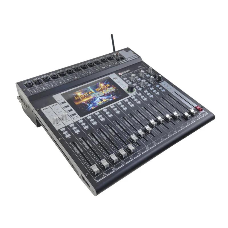 Bàn mixer Sumico X16, 16 kênh, Wi-Fi, Bluetooth, USB, Optical, XLR, 6.3mm, RCA
