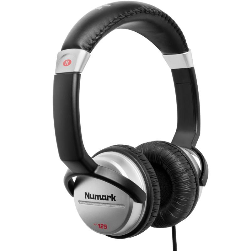 Tai nghe DJ Numark HF125, Chụp tai, TRS đúc khuôn 1/8 inch và bộ chuyển đổi sang 1/4 inch, Mới