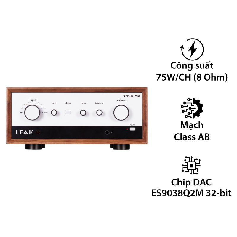 Amply Leak Stereo 230, Hỗ Trợ 2 Kênh, 75W/CH, Bluetooth, HDMI ARC, PC USB, Optical Amply Leak Stereo 230, Hỗ Trợ 2 Kênh, 75W/CH, Bluetooth, HDMI ARC, PC USB, Optical