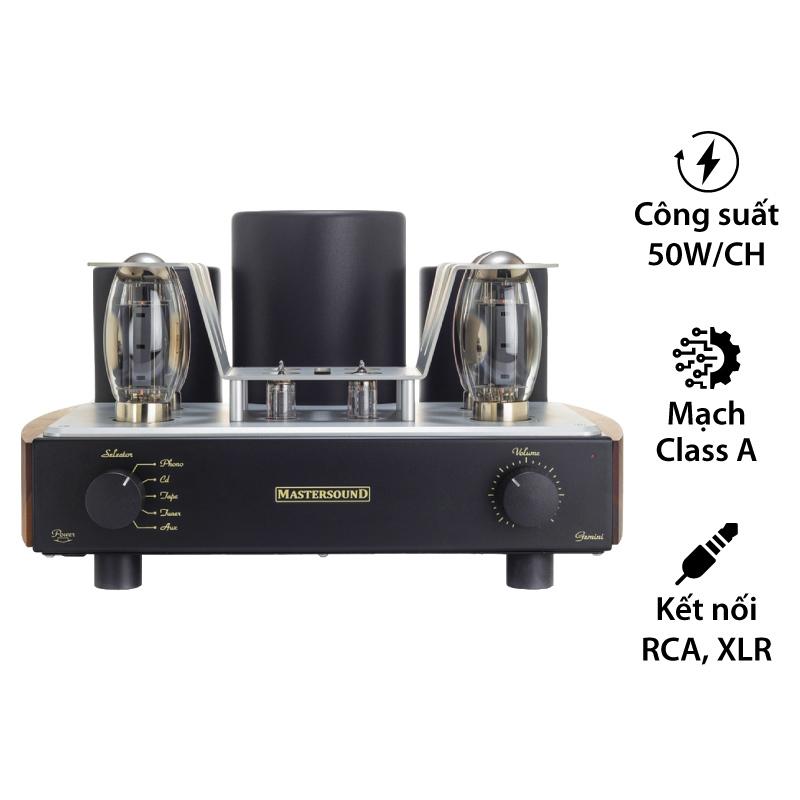 Amply đèn Mastersound Gemini, 2 Kênh, 50W/CH Amply đèn Mastersound Gemini, 2 Kênh, 50W/CH