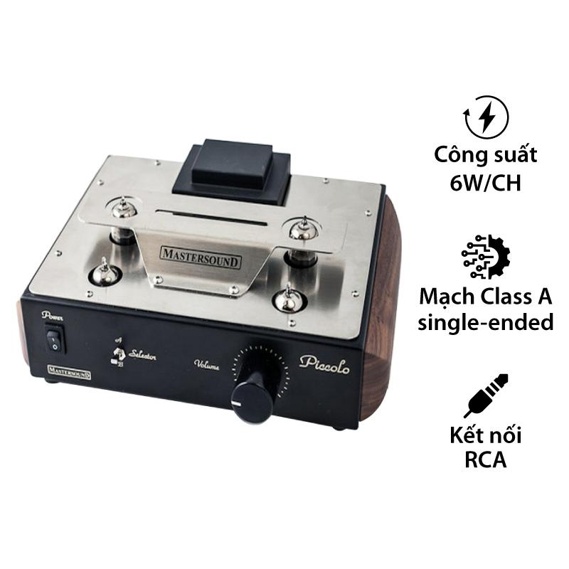 Amply đèn Mastersound Piccolo, 2 Kênh, 6W/CH Amply đèn Mastersound Piccolo, 2 Kênh, 6W/CH