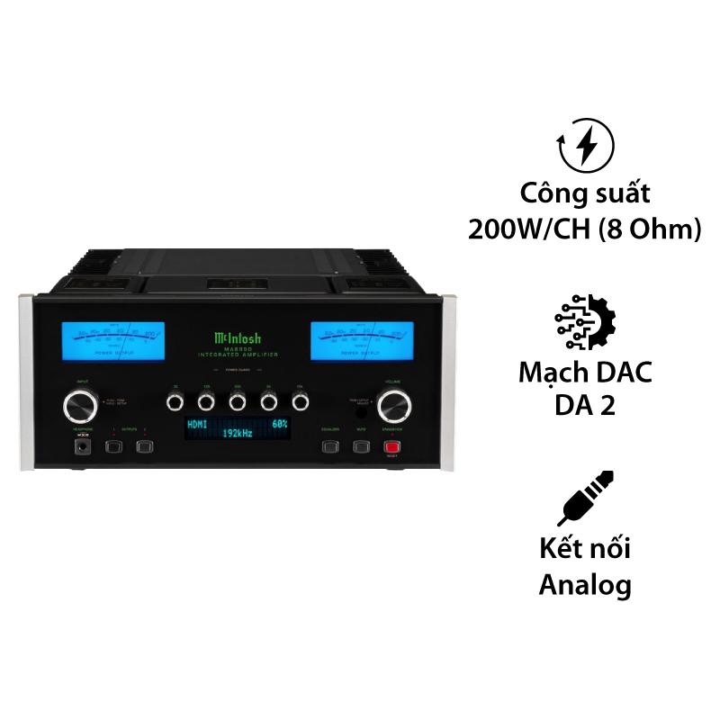 Amply McIntosh MA8950, 2 kênh, 200W/CH Amply McIntosh MA8950, 2 kênh, 200W/CH