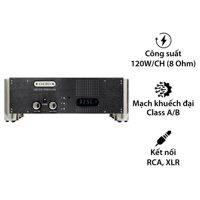 Amply Chord CPM 2650, 2 Kênh, 120W/CH (8 Ohm) Amply Chord CPM 2650, 2 Kênh, 120W/CH (8 Ohm)