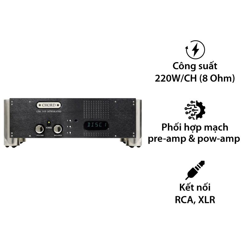 Amply Chord CPM 3350, 2 Kênh, 220W/CH (8 Ohm) Amply Chord CPM 3350, 2 Kênh, 220W/CH (8 Ohm)