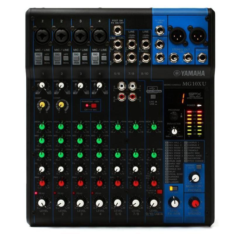 Bàn Mixer Yamaha MG10XU, 10 Kênh, Analog, thu âm, livestream Bàn Mixer Yamaha MG10XU, 10 Kênh, Analog, thu âm, livestream