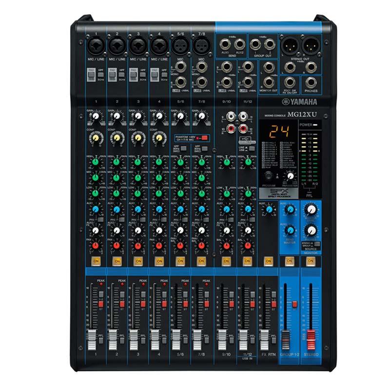 Bàn Mixer Yamaha MG12XU, 12 Kênh, Analog, Bộ xử lý hiệu ứng SPX với 24 chương trình Bàn Mixer Yamaha MG12XU, 12 Kênh, Analog, Bộ xử lý hiệu ứng SPX với 24 chương trình
