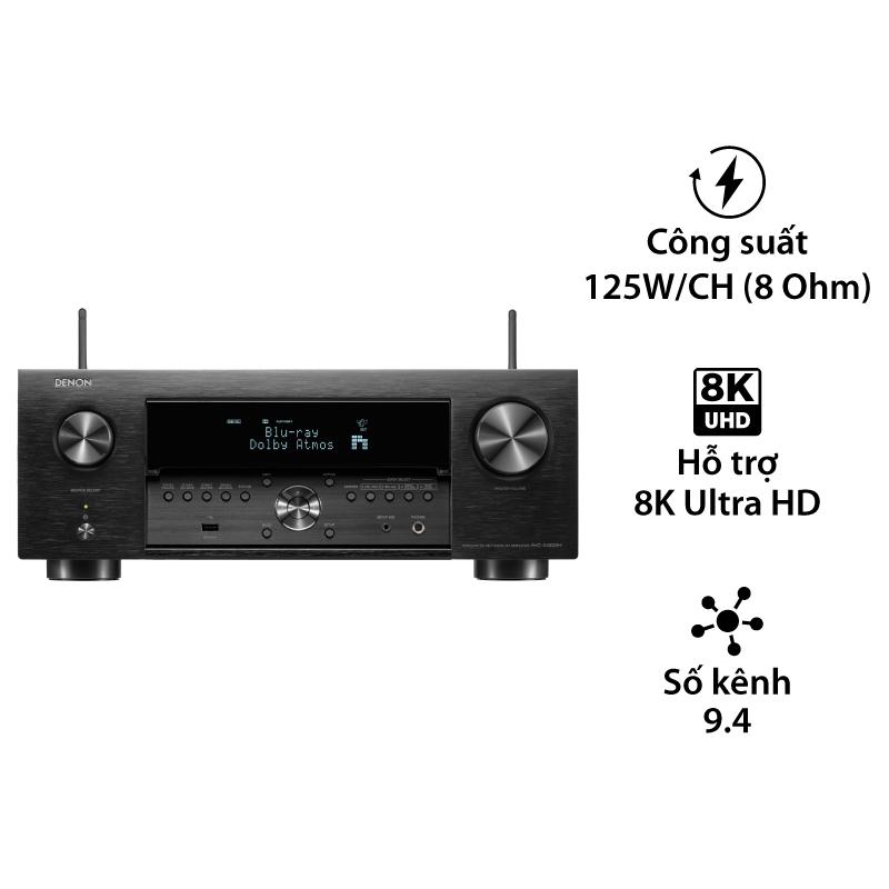 Amply Denon AVC-X4800H (9.4 Kênh, 8K, 125W/CH (8 omh), Usb, Heos, Bluetooth) Amply Denon AVC-X4800H (9.4 Kênh, 8K, 125W/CH (8 omh), Usb, Heos, Bluetooth)