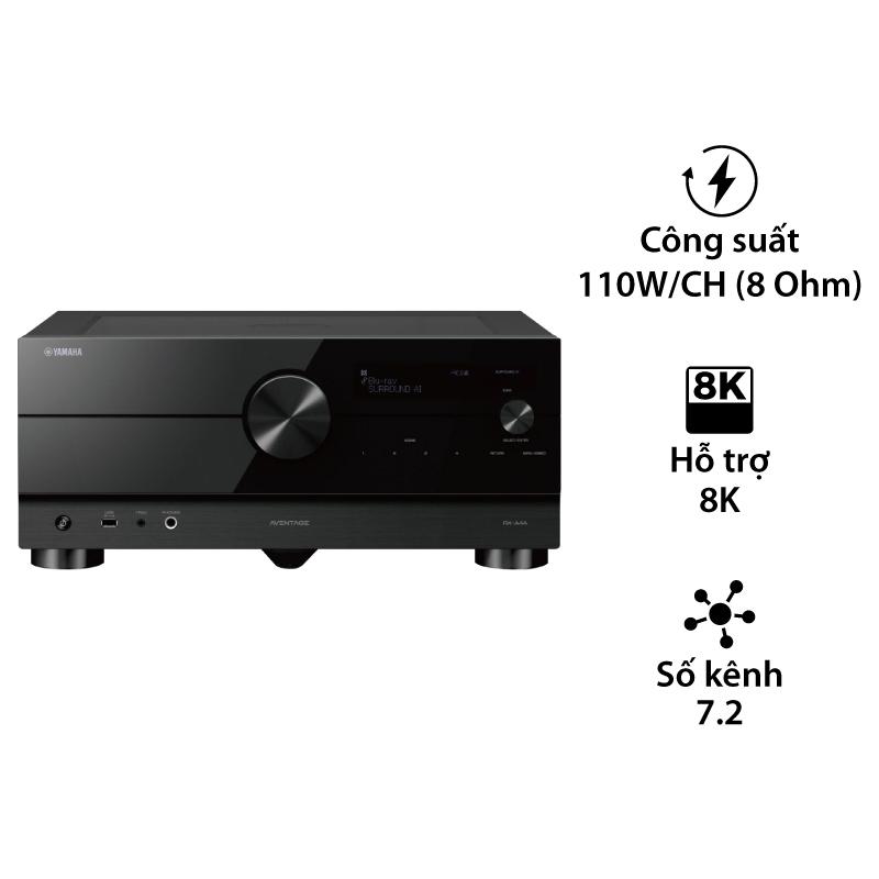 Amply Yamaha RX-A4A, Hỗ Trợ 8K, 7.2 Kênh, 110W/CH, Bluetooth Amply Yamaha RX-A4A, Hỗ Trợ 8K, 7.2 Kênh, 110W/CH, Bluetooth