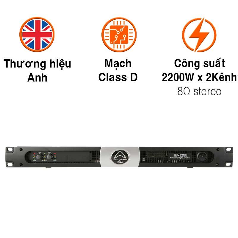 Cục đẩy Wharfedale DP2200, 2200W x 2 Kênh Cục đẩy Wharfedale DP2200, 2200W x 2 Kênh