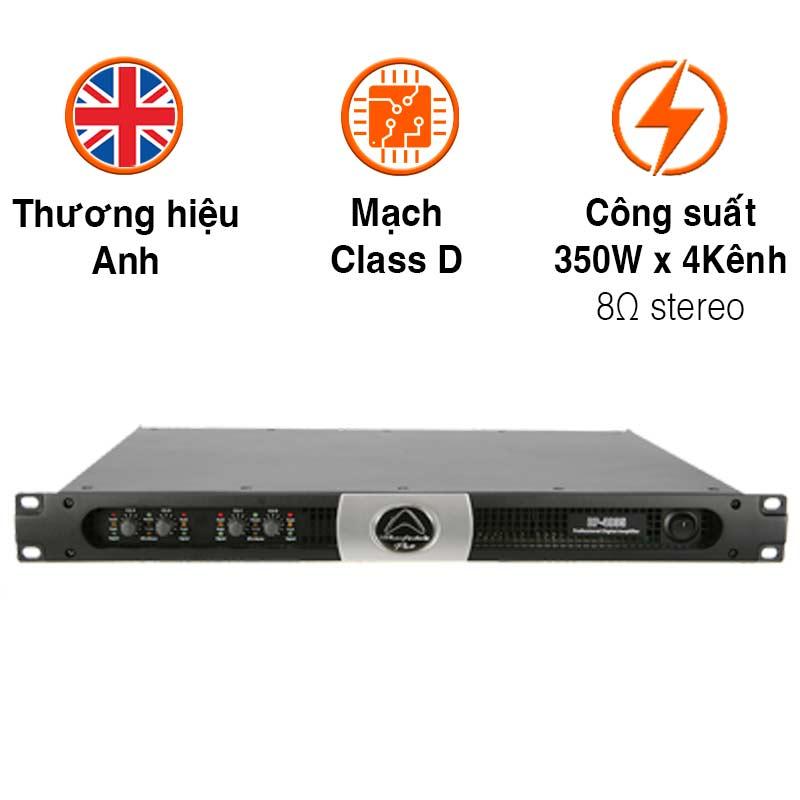 Cục đẩy Wharfedale DP4035, 350W x 4 Kênh Cục đẩy Wharfedale DP4035, 350W x 4 Kênh