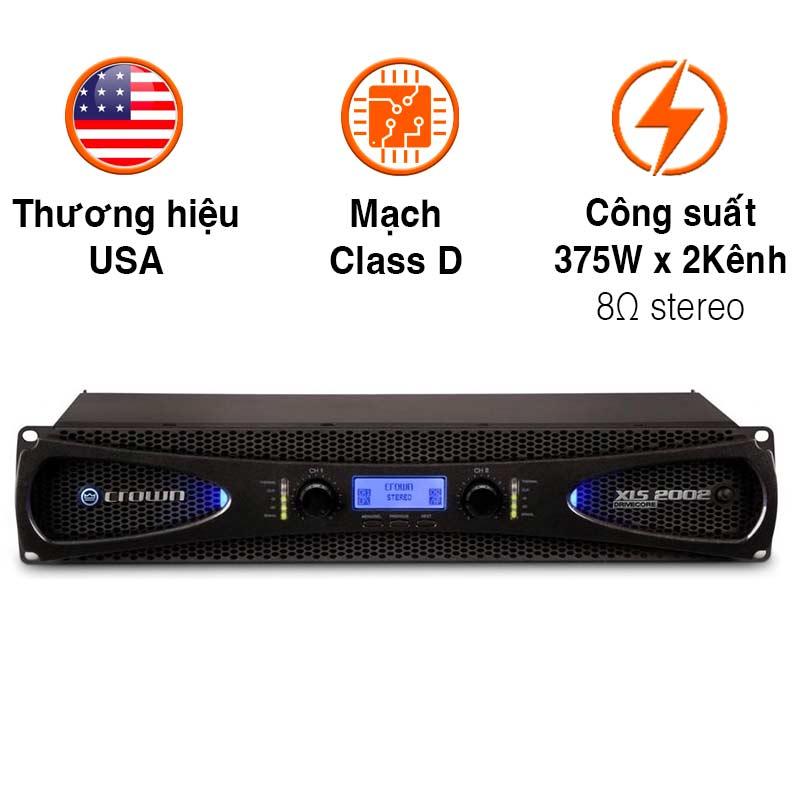 Cục đẩy công suất Crown XLS 2002, 375W x 2 Kênh Cục đẩy công suất Crown XLS 2002, 375W x 2 Kênh