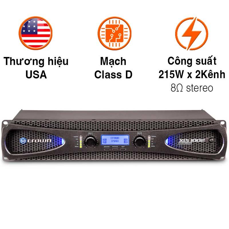 Cục đẩy công suất Crown XLS 1002, 215W x 2 Kênh Cục đẩy công suất Crown XLS 1002, 215W x 2 Kênh