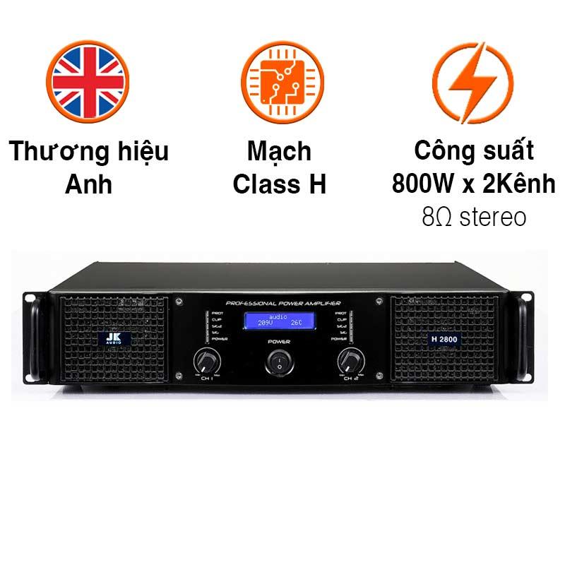 Cục Công Suất JKAudio H2800, 800W x 2 Kênh, Class H Cục Công Suất JKAudio H2800, 800W x 2 Kênh, Class H