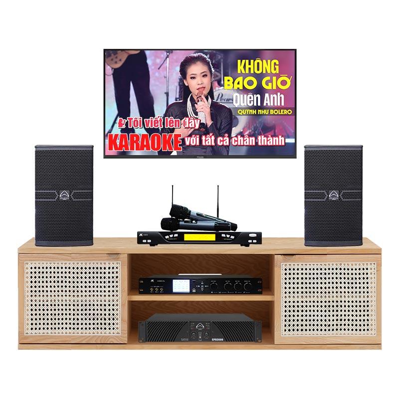 Dàn karaoke gia đình cao cấp HDR82 (Wharfedale Anglo E12, CPD 3600, JKaudio X9000 Pro, K800) Dàn karaoke gia đình cao cấp HDR82 (Wharfedale Anglo E12, CPD 3600, JKaudio X9000 Pro, K800)